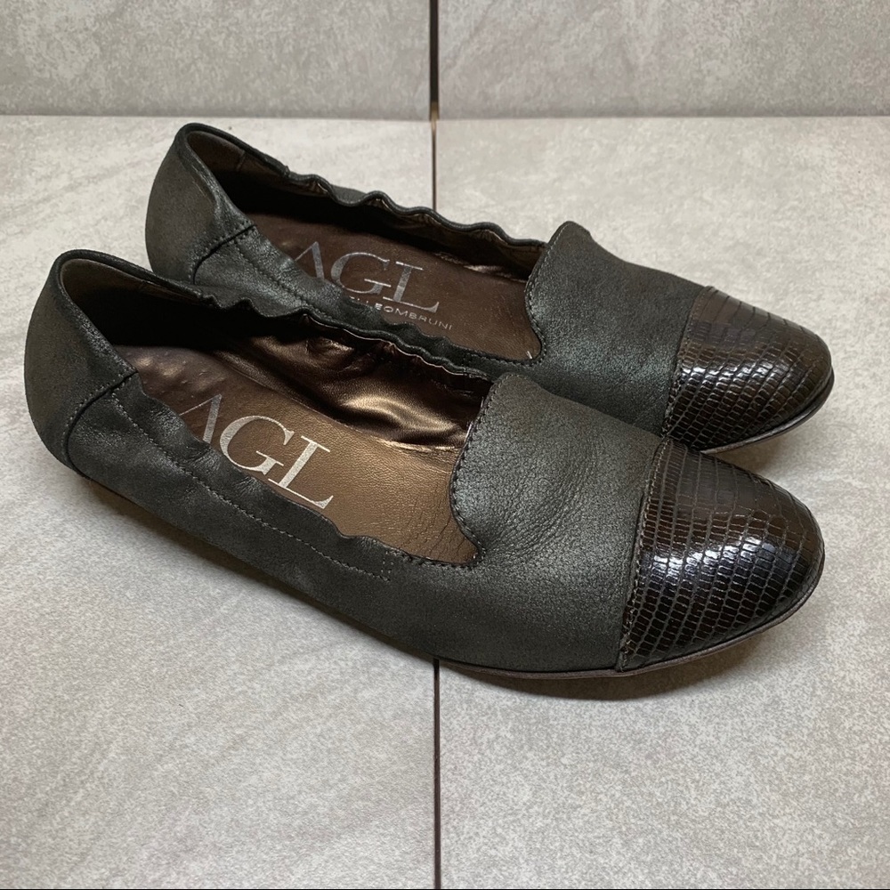 Attilio Giusti Leombruni AGL cap toe flats 37.5
